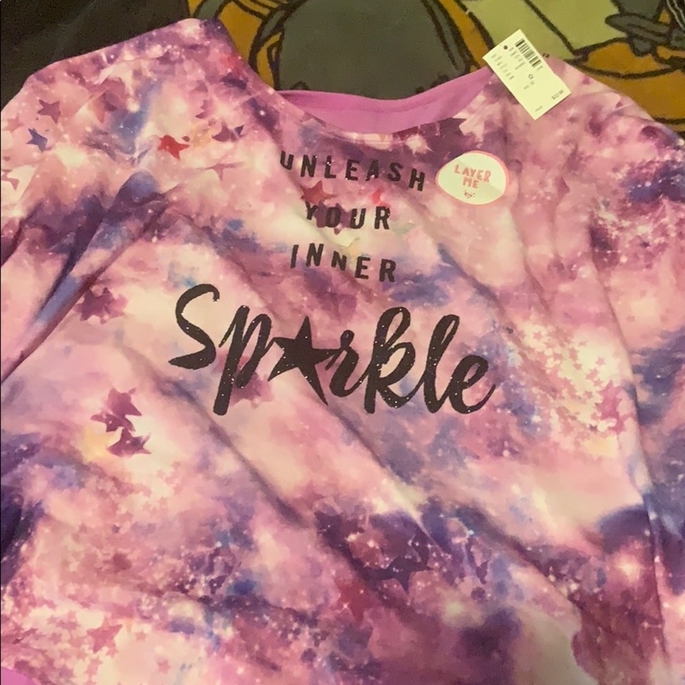 Justice purple shirt size 12